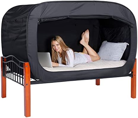  Op Up Privacy Tent For Indoor Use Bed Canopy For Sleeping Bed Tent Double Door With Mosquito Mesh Window