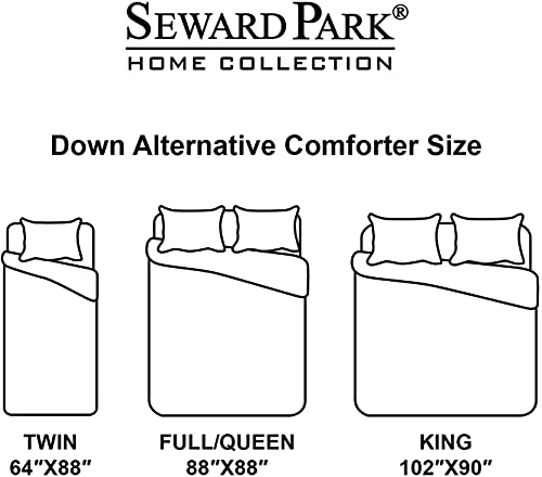  Seward Park Twin Duvet Insert Lightweight Soft Comforter Down Alternative Fluffy Breathable Cooling Summer Dorm Bedding Reversible Bed Quilted White