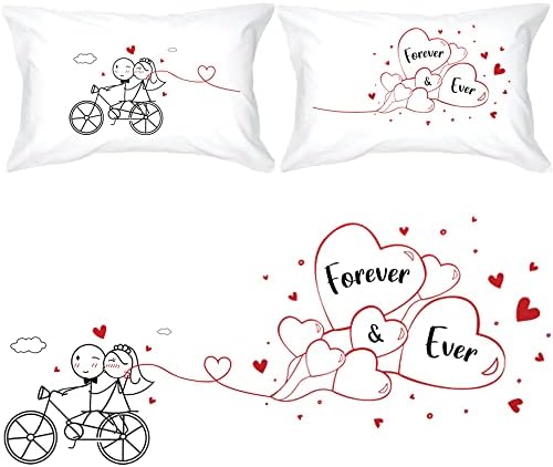  BOLDLOFT Tie The Knot Couple Pillowcases-Wedding Gifts For Bride And Groom,Engagement Gifts For Couple,Bridal Shower Gifts|Bride And Groom Gifts,Newlywed Gifts,New Bride Gifts