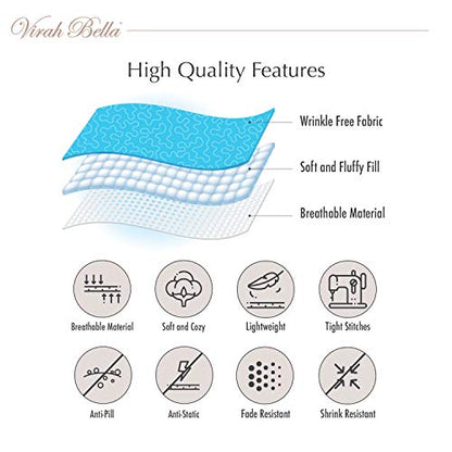  Quilt Bedding Set Printed Lightweight Reversible Quilt With Matching Pillow Shams - Cozy & Beautiful Lodge-Themed Bedding