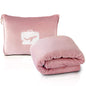  EverSnug Travel Blanket And Pillow Value Bundle – Compact & Lightweight | 2 In 1 Airplane Blanket With Soft Bag Pillowcase, Hand Luggage Sleeve And Backpack Clip | Color Includes Pink & Black