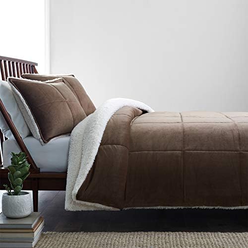  UGG 10265 Blissful Full-Queen Comforter Set Reversible Comforter And Pillow Shams Machine Washable Soft Cozy Bedding Queen Size Blanket Set For Bedroom Accents, Full/Queen, Snow