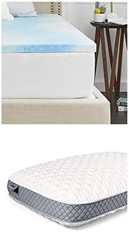  Ealy 2" SealyChill Gel Memory Foam Mattress Topper, King, White