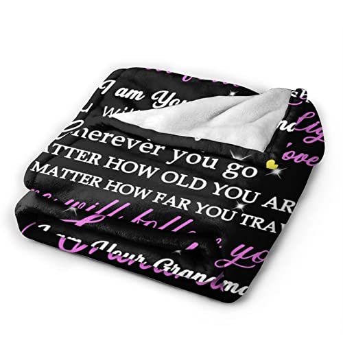  O My Granddaughter Blanket From Grandmom Throw Blankets Throws For Christmas Birthday Gifts 50X60 Inch