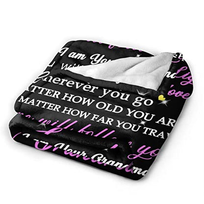  O My Granddaughter Blanket From Grandmom Throw Blankets Throws For Christmas Birthday Gifts 50X60 Inch