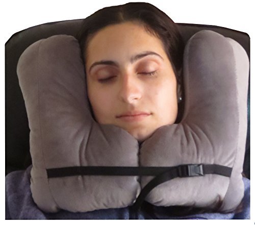  SkySiesta SNUG Travel Pillow - Head Support With L Shaped, Fiber Filled Sides. Patented Design.