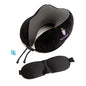  ForComfortLife Neck Pillows For Traveling - Ideal Travel Neck Pillows With Memory Foam And Neck Rest Pillow Travel Kit - Machine Washable Velour Cover