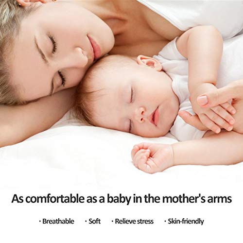 3 Inch Memory Foam Mattress Topper Queen Size, Cooling Relieving Mattress Pad For Bed With Bamboo Fiber Cover