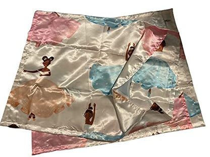  Satin Pillow Case To Retain Hair Moisture (Set Of 2 Queen Pillow Case 20 X 30 Inches)