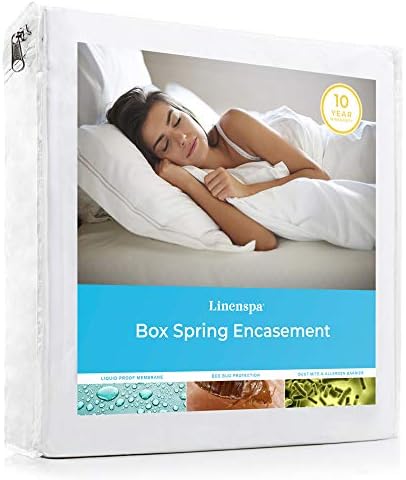  Mattress Encasement Queen, Zippered Mattress Encasement, Waterproof Queen Mattress Encasement,White
