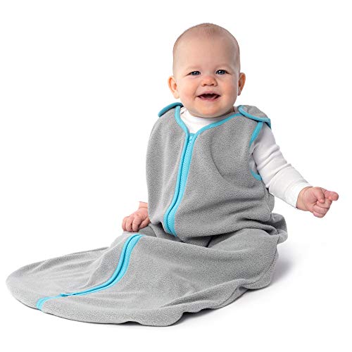  Baby Sleeping Bag Sack - Premium Polar Fleece, Indoor Wearable Blanket - Boys & Girls. Fits Infants, With Convenient Shoulder Straps For Safe & Comfortable Sleep, Mocha, Medium (6-18 Months)