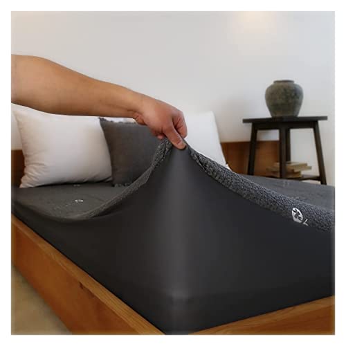  PURSHCLE Bamboo Waterproof Mattress Protector 3D Air Fabric Ultra Soft Breathable Mattress Pad Cover Comfort & Protection Phthalate & Vinyl-Free Noiseless. (RV Short Queen (60"X75"), Dark Gray)
