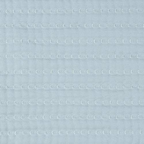  Quilts Queen Size 3 Piece Set Vintage Pre Wash Oversized Reversible Pattern With Pillow Shams, Turquoise Kate (Pack Of 6)