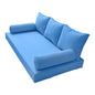  PROLINEMAX |Cover ONLY| Outdoor Style 3 Twin Piped Trim Daybed Mattress Bolster Pillow Fitted Sheet AD102