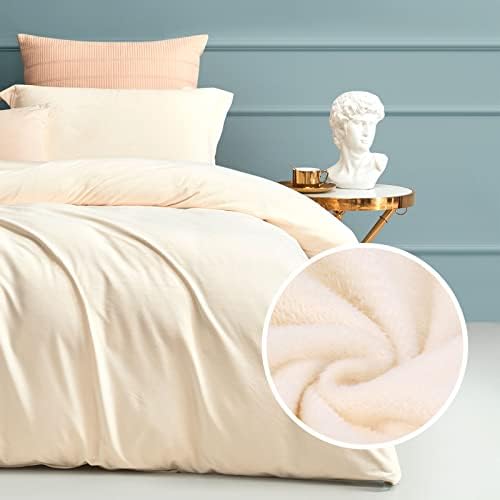  Duvet Cover Queen Size, Ultra Soft Velvet Duvet Cover Set With Zipper Closure, Plush Velvet Duvet Cover Brushed Microfiber Bedding, 1 Duvet Cover 90"x90" And 2 Pillow Shams (Blue)