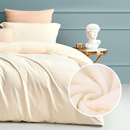 Duvet Cover Queen Size, Ultra Soft Velvet Duvet Cover Set With Zipper Closure, Plush Velvet Duvet Cover Brushed Microfiber Bedding, 1 Duvet Cover 90"x90" And 2 Pillow Shams (Blue)