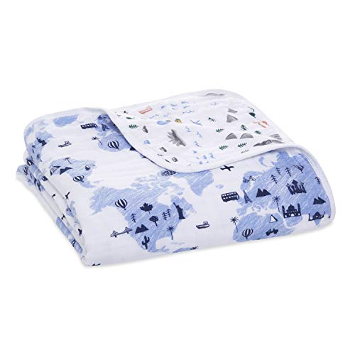  Aden + Anais Dream Blanket, Boutique Muslin Baby Blankets For Girls & Boys, Ideal Lightweight Newborn Nursery & Crib Blanket, Unisex Toddler & Infant Bedding, Shower & Registry Gift, Winnie The Pooh