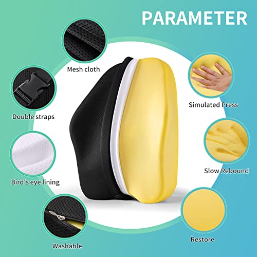  Lumbar Support Pillow For Office Chair Back Support Pillow For Chair Car Seat Back Support Ergonomic Back Chair Pillow Desk Chair Back Cushion For Back Pain Back Rest Pillow Lumbar Back Support