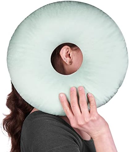  Piercing Pillow | Ear Piercing Pillow For Side Sleepers | Relieves Ear Pain | Adjustable Filling | Donut Pillow For Ear | Reduces Ear Pressure | Pillow With Ear Hole | CNH Ear Pillow | Earring Pillow
