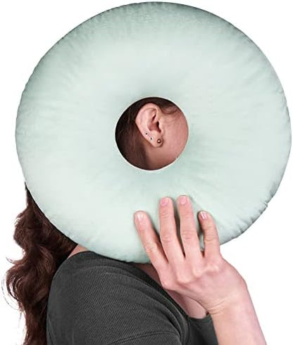  Piercing Pillow | Ear Piercing Pillow For Side Sleepers | Relieves Ear Pain | Adjustable Filling | Donut Pillow For Ear | Reduces Ear Pressure | Pillow With Ear Hole | CNH Ear Pillow | Earring Pillow