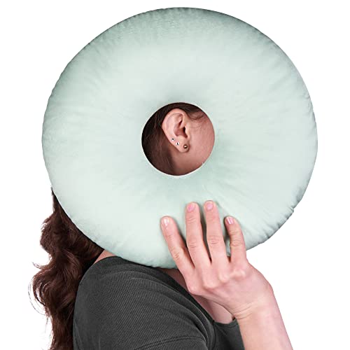  Piercing Pillow | Ear Piercing Pillow For Side Sleepers | Relieves Ear Pain | Adjustable Filling | Donut Pillow For Ear | Reduces Ear Pressure | Pillow With Ear Hole | CNH Ear Pillow | Earring Pillow
