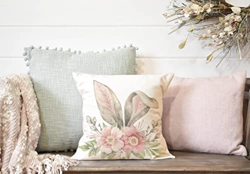  Glaring Easter Decorations Pillow Covers 16x16 Set Of 4 For Bunny Rabbit Home Decor Throw Pillows Cover