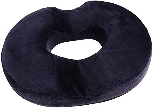  FRECI Donut Cushion Seat Cushion | Pain Relieve Pillow For Hemorrhoid, Pregnancy, Post Natal, Post Surgery, Sciatica - Navy
