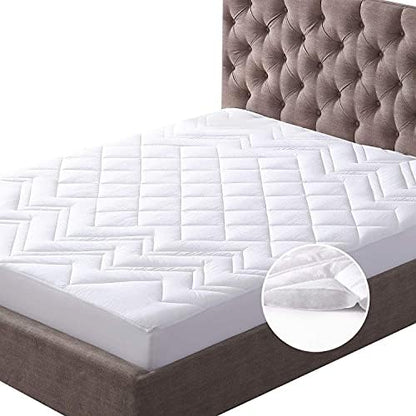  Premium Full Mattress Protector Waterproof,Breathable & Noiseless Mattress Cover,Fitted 10''-18'' Deep Pocket