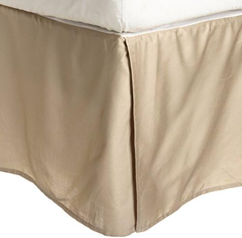 Superior 100% Brushed Microfiber Bed Skirt, Queen, Light Blue, Wrinkle Resistant, Pleated Corners