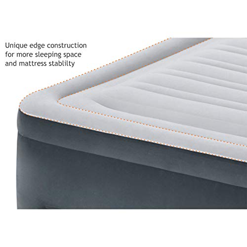 Intex Comfort Dura-Beam Airbed Internal Electric Pump Bed Height Elevated (2020 Model)