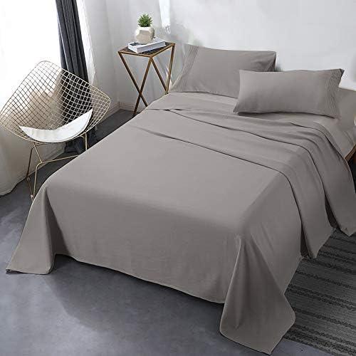  Queen Bed Sheet Set, 4pcs Bedding Sheets & Pillowcases, Soft Microfiber 1800 Thread Count 16" Deep Pocket Luxury Bed Sheets - Hypoallergenic, Wrinkle & Fade Resistant (Black)