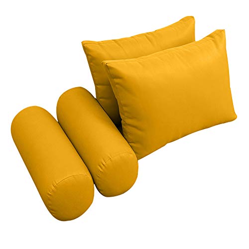  PROLINEMAX |Cover ONLY| Outdoor Style 2 Twin Knife Edge Daybed Mattress Bolster Pillow Fitted Sheet AD108