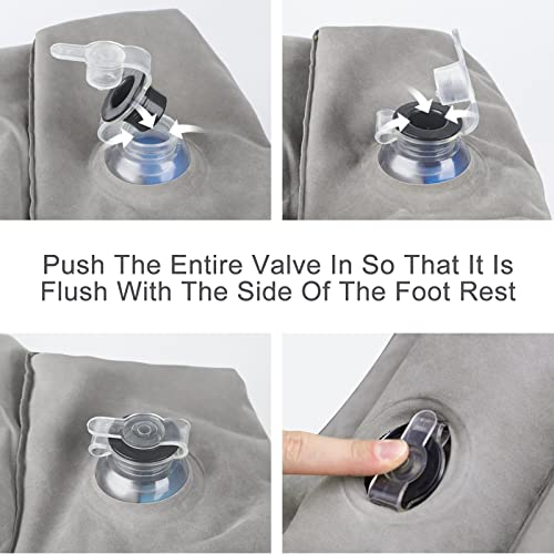 Inflatable Adjustable Three Layers Height Rest Pillow For Travel (E4)