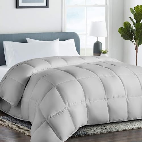  COHOME Twin XL 2100 Series Cooling Down Alternative Comforter - Quilted Duvet Insert With Corner Tabs All-Season - Soft Luxury Hotel Comforter - Reversible - Machine Washable - White