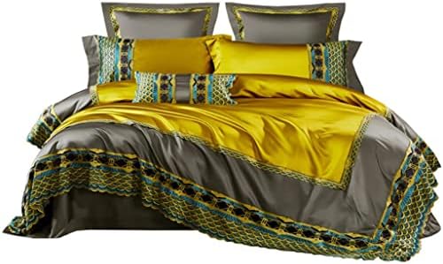  LEIGE Bedding Four-Piece Set Golden Villa Sample Room Bedding (Color : D, Size : 220 * 240cm)