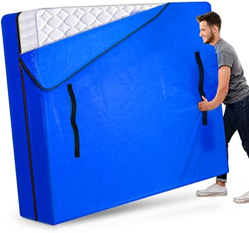  NVRGIUP Mattress Bags For Moving，Mattress Cover For Moving With Heavy Duty Tarp Mattress Bag With 8 Handles Moving Mattress Bag Protector Moving Supplies & Moving Bags Queen Size 82’’x63’’x15’’