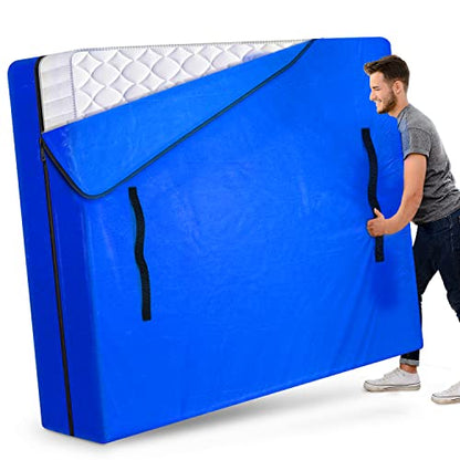  NVRGIUP Mattress Bags For Moving，Mattress Cover For Moving With Heavy Duty Tarp Mattress Bag With 8 Handles Moving Mattress Bag Protector Moving Supplies & Moving Bags Queen Size 82’’x63’’x15’’