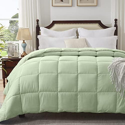  Homelike Moment Queen Comforter White Lightweight Duvet Insert - Down Alternative Comforters Queen Size, All Season Full Bed Duvet Inserts With Corner Tabs White
