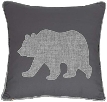  Millianess Animal Cotton Throw Pillow Covers Deer Head Embroidered 18x18 Inches For Couch Cushions Covers (White) …