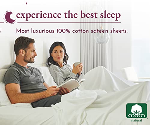  King Size Pink Sheet Set - 6 Piece Set, Ultra Soft 100% Cotton Sheets, 400 Thread Count Luxury Sateen Weave, Deep Pocket Bedsheets, Includes 4 Pillowcases (King, Pink)
