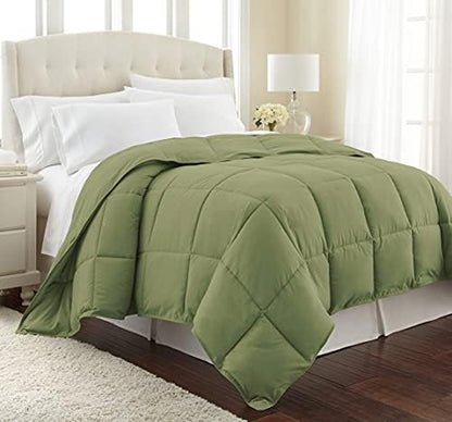  Southshore Fine Living, Inc. Vilano Springs Premium Quality Over-Sized All-Season Down-Alternative Comforter, Sage Green, Twin/Twin XL