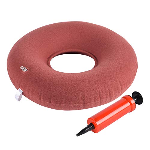  TURNSOLE Donut Pillow For Tailbone Pain & Hemorrhoids - 14" Inflatable Donut Pillow Postpartum Pregnancy - Doughnut Pillow For Tailbone - Donut To Sit On For  Postpartum Pregnancy