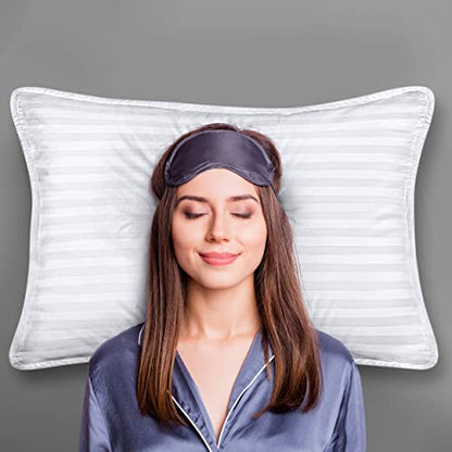  Pillows For Sleeping Queen Size (White), Set Of 2, Cooling Hotel Quality, For Back, Stomach Or Side Sleepers