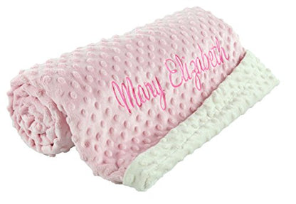  Personalized Baby Blankets With Name, Newborn Baby Girl Gifts, Custom Baby Name Blanket, Plush And Cozy Minky, Baby Gifts For Newborn, Customized Pink Blanket For Baby Girl