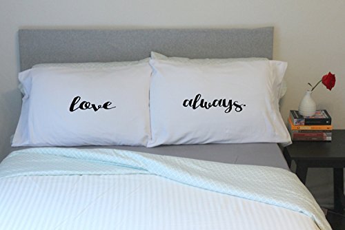  Love Always Couples Pillowcases Romantic Birthday Gift For Couples Wedding Gift For Her Or Him His And Hers Gifts
