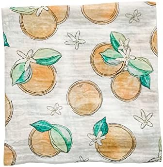 Florida Kid Co. Fish Baby Swaddle Blanket - 70% Bamboo/ 30% Cotton Muslin - Silky Soft, Breathable, Lightweight, Multipurpose, Nursery Shower Gift, Large - 47 In. X 47 In. Baby Essentials