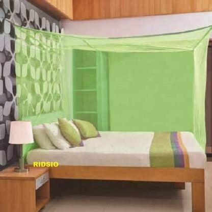  RIDSIO Mosquito Net For Single Bed Double Bed Machardani Netting (5x7ft. For Queen Size Bed, Ivory)