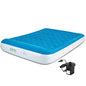  Inflatable Camping Queen Air Mattress For Home Blow-Up Temporary Bed For Tent Travel Anti-Leakage Raised Airbed With Rechargeable Pump For Guest Adults Kids Children 81" X 62" X 10" (Highest Side)