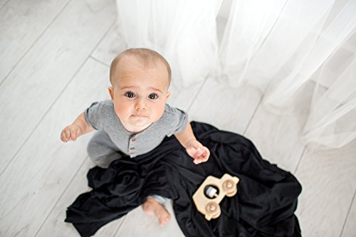  Copper Pearl Large Premium Knit Baby Swaddle Receiving Blanket Midnight