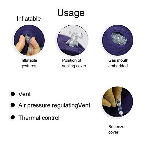  Inflatable Seat Cushions Donut Pillow, Seat Cushion Orthopedic Ring Pillows, Hemorrhoid Treatment Bed Sores Pregnancy Tailbone Pain After Surgery, With Inflatable Pump For Office Chair Elderly (R450)